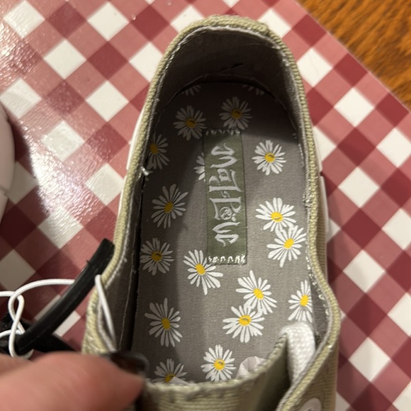 Mad Love Women's Fran Sneakers - Green canvas sneakers - chunky sole & cushion - Picture 8 of 10